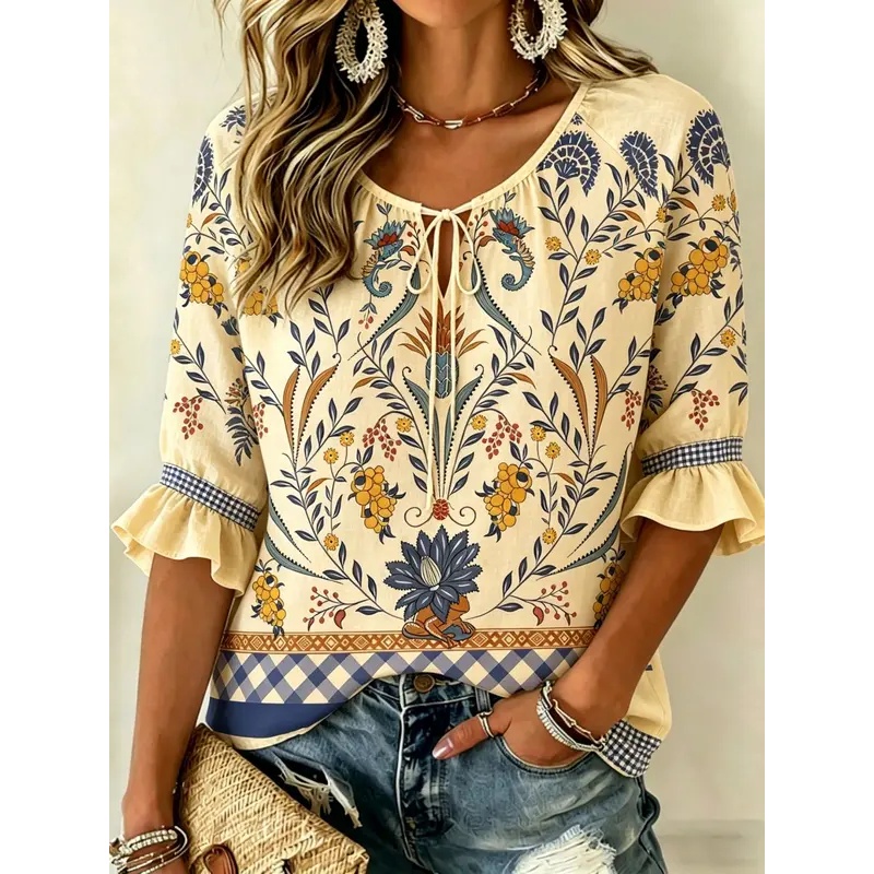 Embroidery Online - Blusa de Mujer para Primavera-Verano con