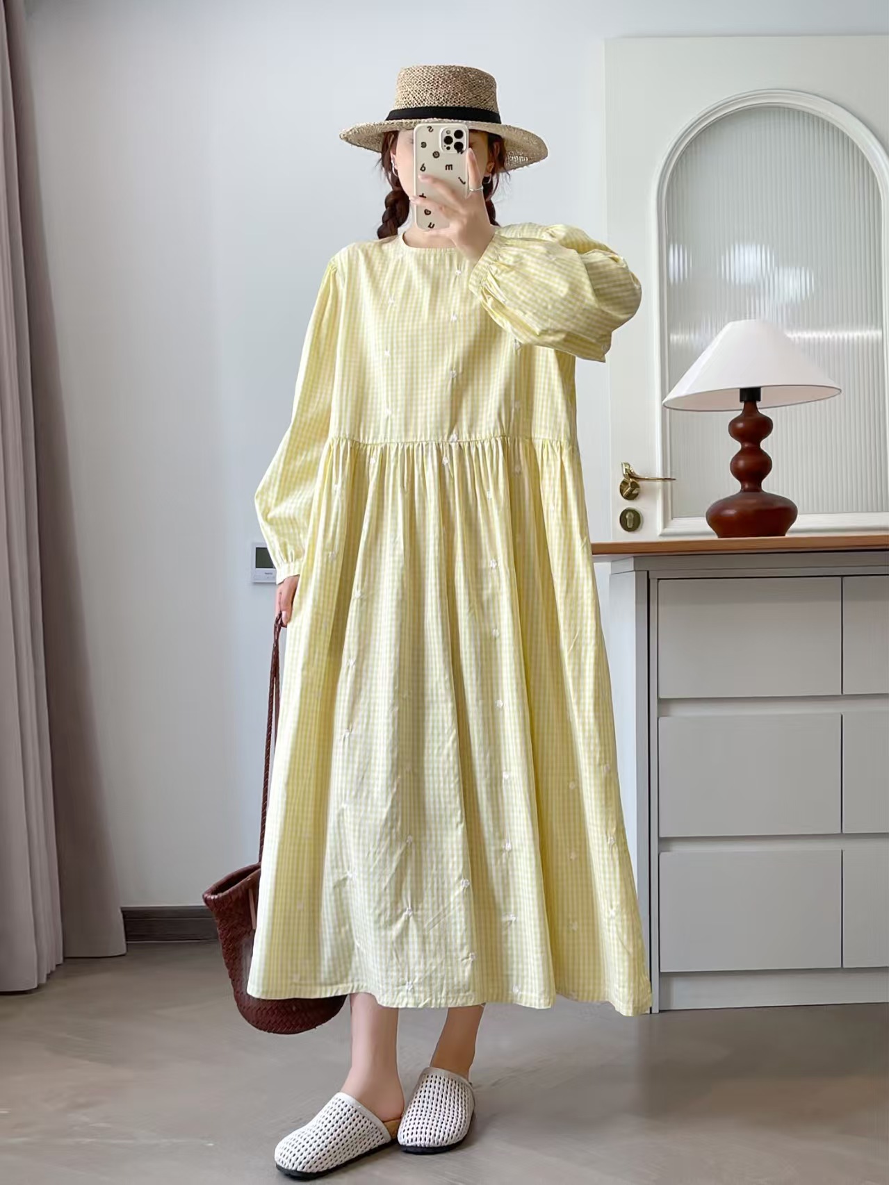 Busto 118cm mori girl otoño es - Embroidery Yellow Dress reseña y precio
