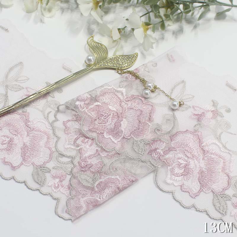 Ribete de encaje bordado Flora - Embroidery Yellow Dress reseña y precio