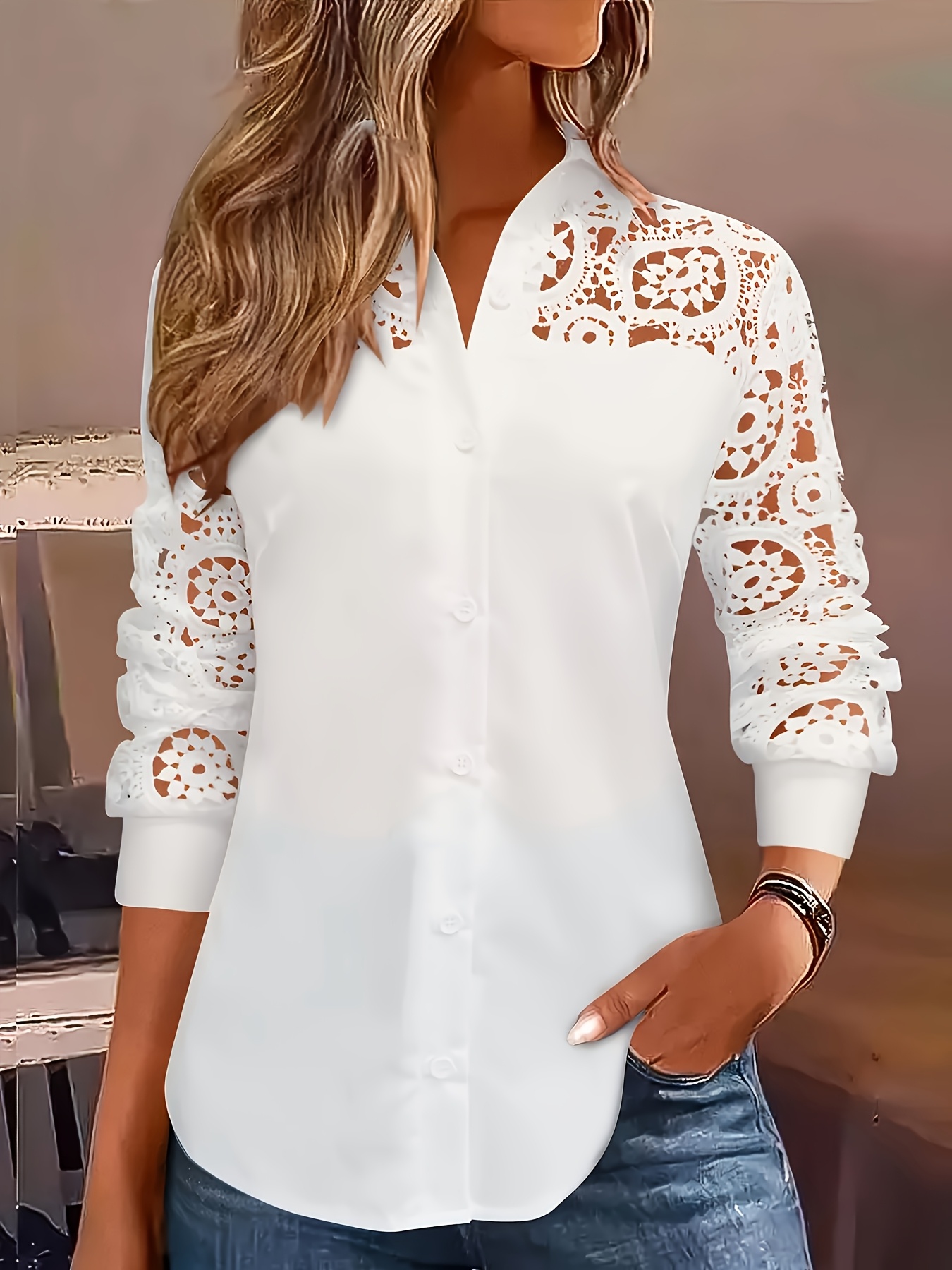 Temperamento camisa suelta de  - Embroidery Online reseña y precio