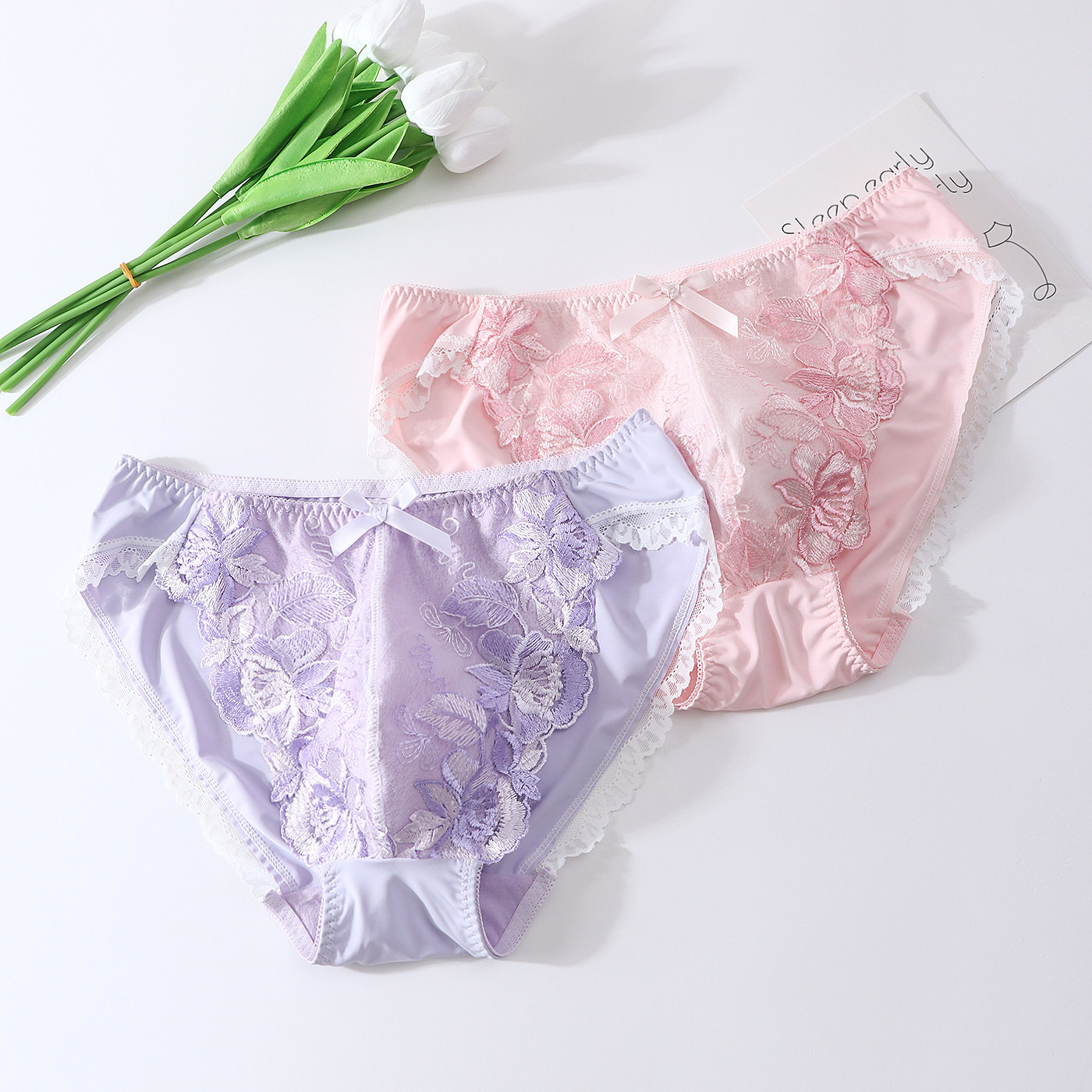 Calzoncillos de Encaje Floral  - Embroidery Garments reseña y precio