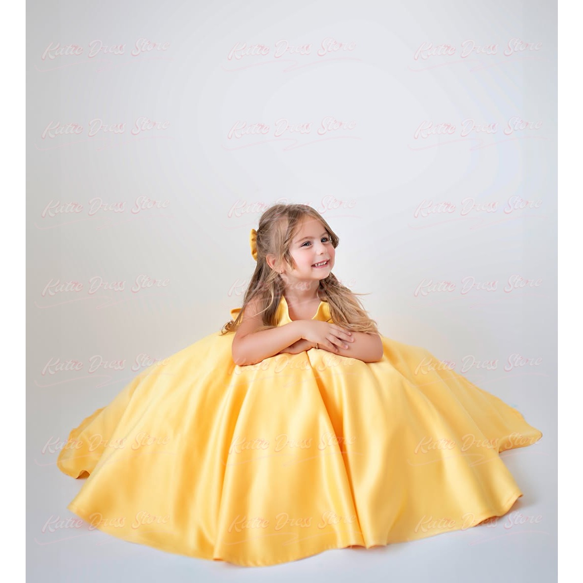 Vestido de satén amarillo pers - Embroidery Yellow Dress reseña y precio