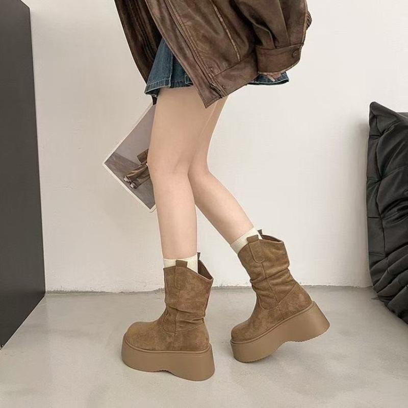 Botas vaqueras de plataforma p - Embroidery Garments reseña y precio