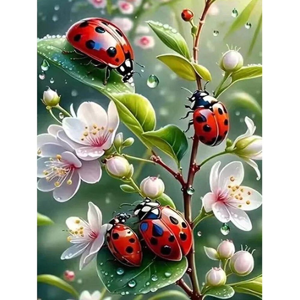 Pintura de diamantes 5D sin ma - Embroidery Lady Bug reseña y precio