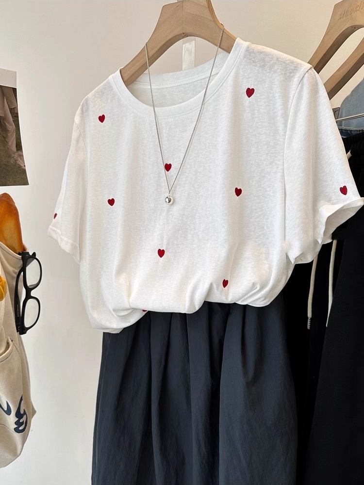 Camiseta de manga corta de alg - Embroidery Cotton Shirt reseña y precio