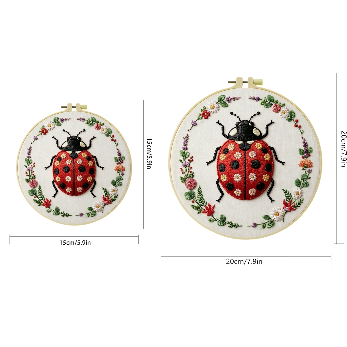 1 juego de kit de bordado para - Embroidery Lady Bug reseña y precio