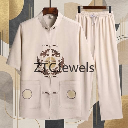 Traje Tradicional Chino de Kun - Embroidery Cotton Shirt reseña y precio