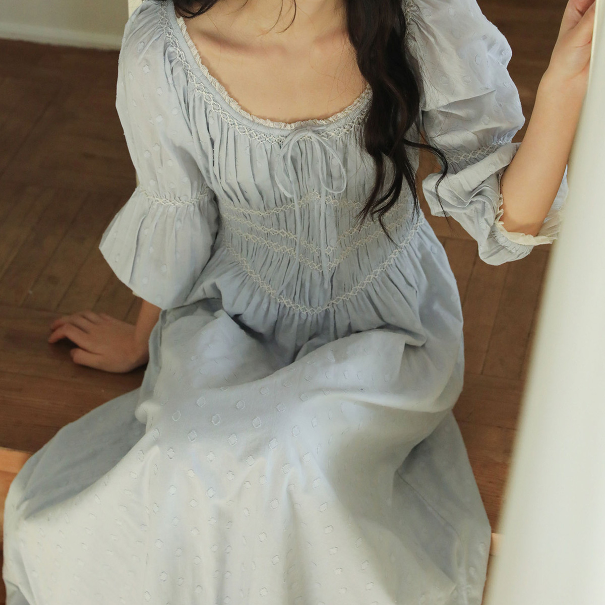 Vestido largo de estilo vintag - Embroidery Garments reseña y precio